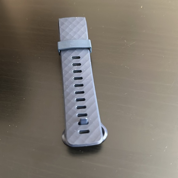 Navy FitBit band. Approx 8 inches. Rubber - Picture 4 of 5